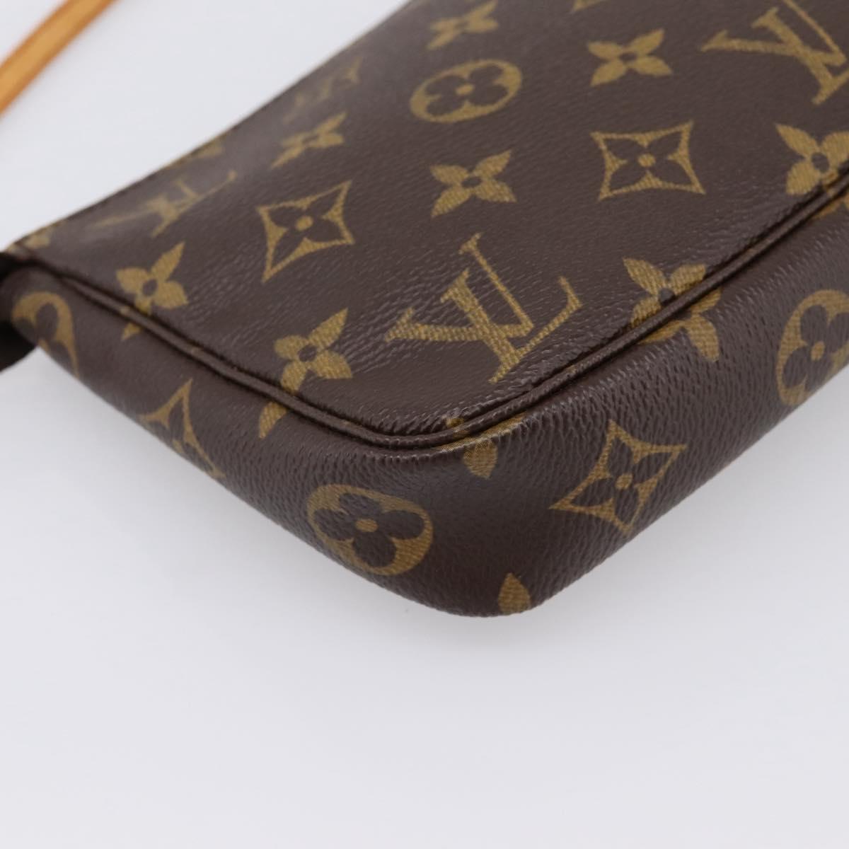 LOUIS VUITTON Monogram Pochette Accessoires Pouch M51980 LV Auth 202009