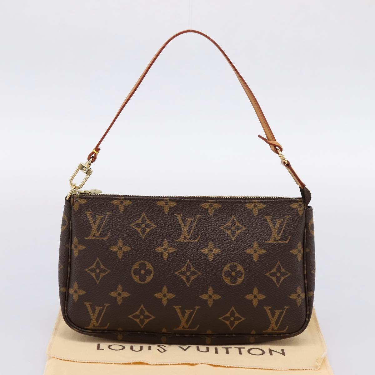 LOUIS VUITTON Monogram Pochette Accessoires Pouch M51980 LV Auth 202010V