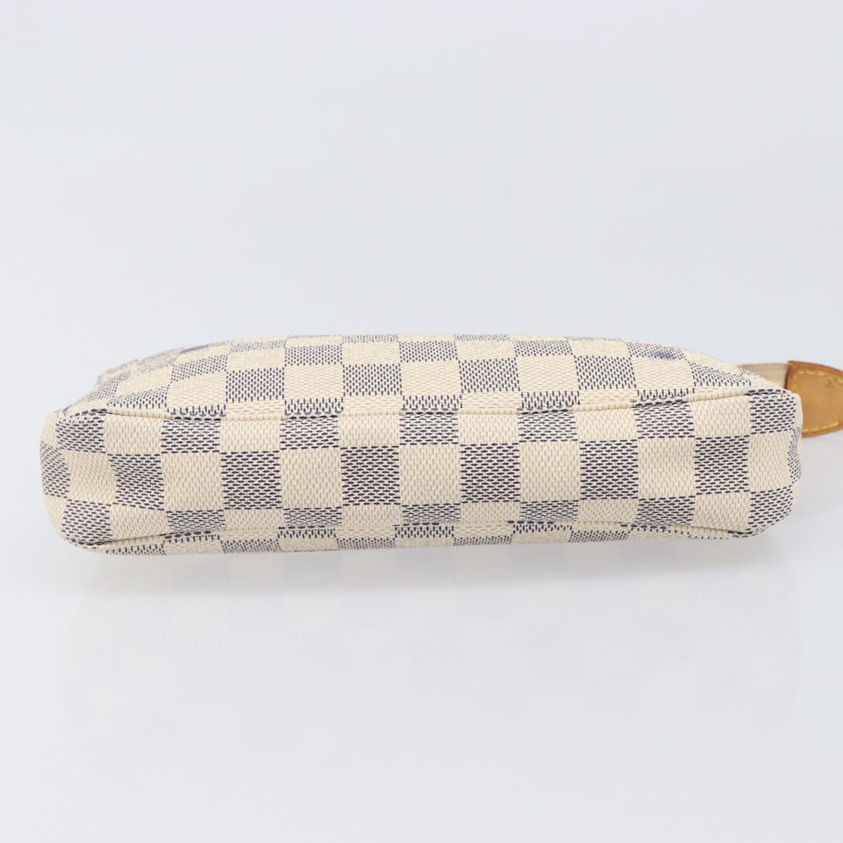 LOUIS VUITTON Damier Azur Pochette Accessoires Pouch N41207 LV Auth 202011