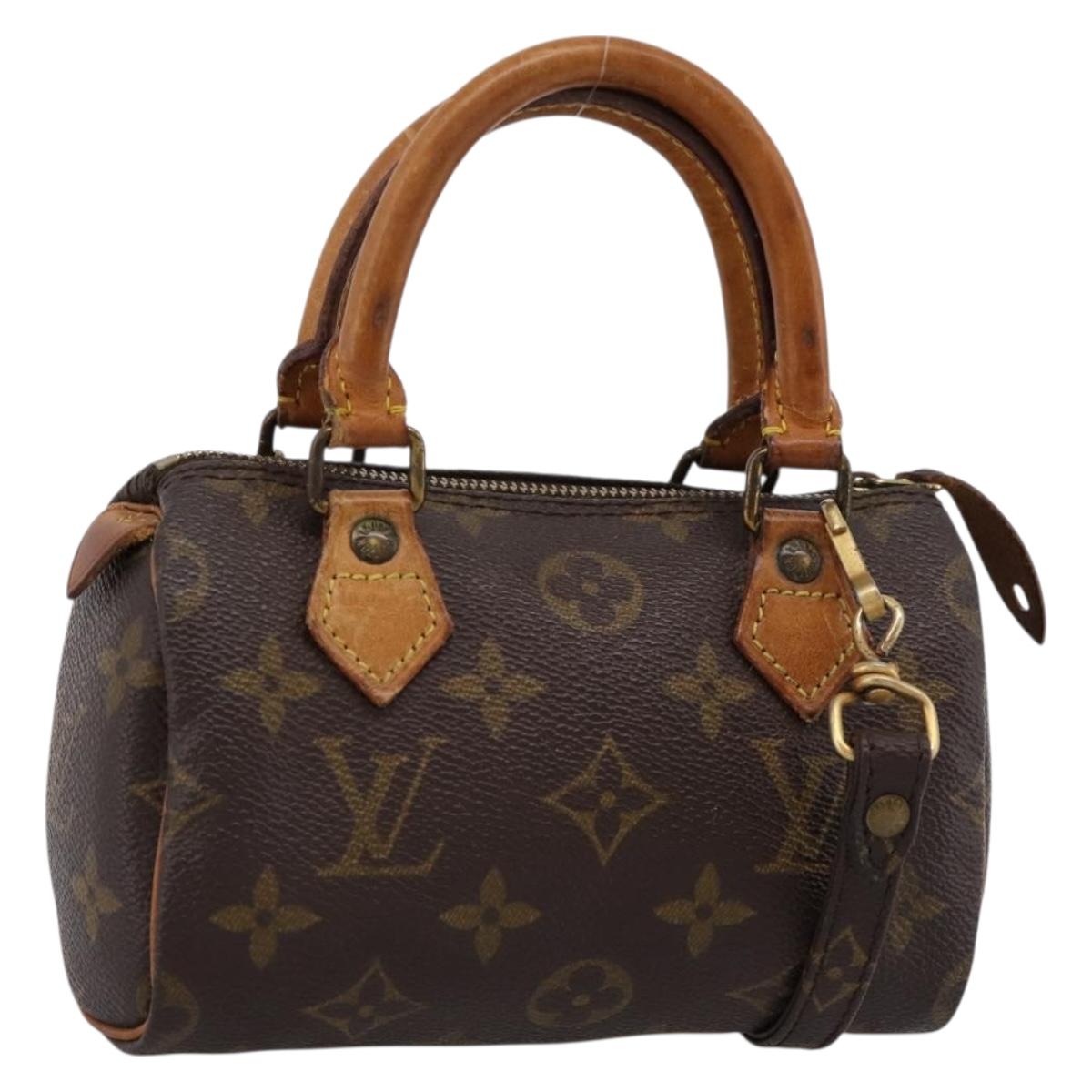 LOUIS VUITTON Monogram Mini Speedy Hand Bag M41534 LV Auth 202013