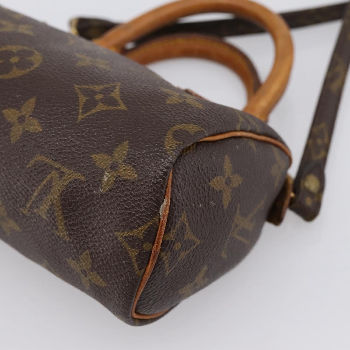 LOUIS VUITTON Monogram Mini Speedy Hand Bag M41534 LV Auth 202013