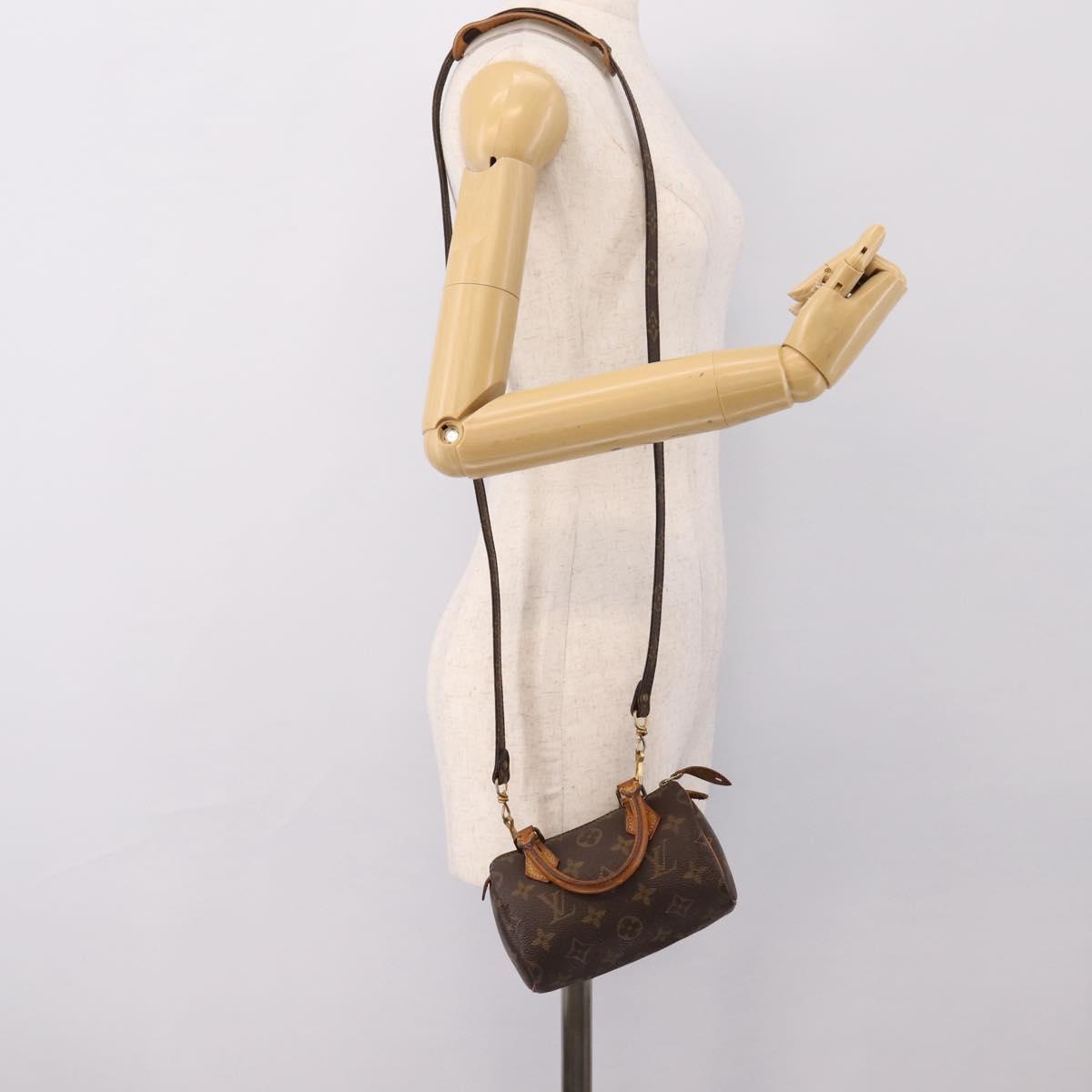LOUIS VUITTON Monogram Mini Speedy Hand Bag M41534 LV Auth 202013