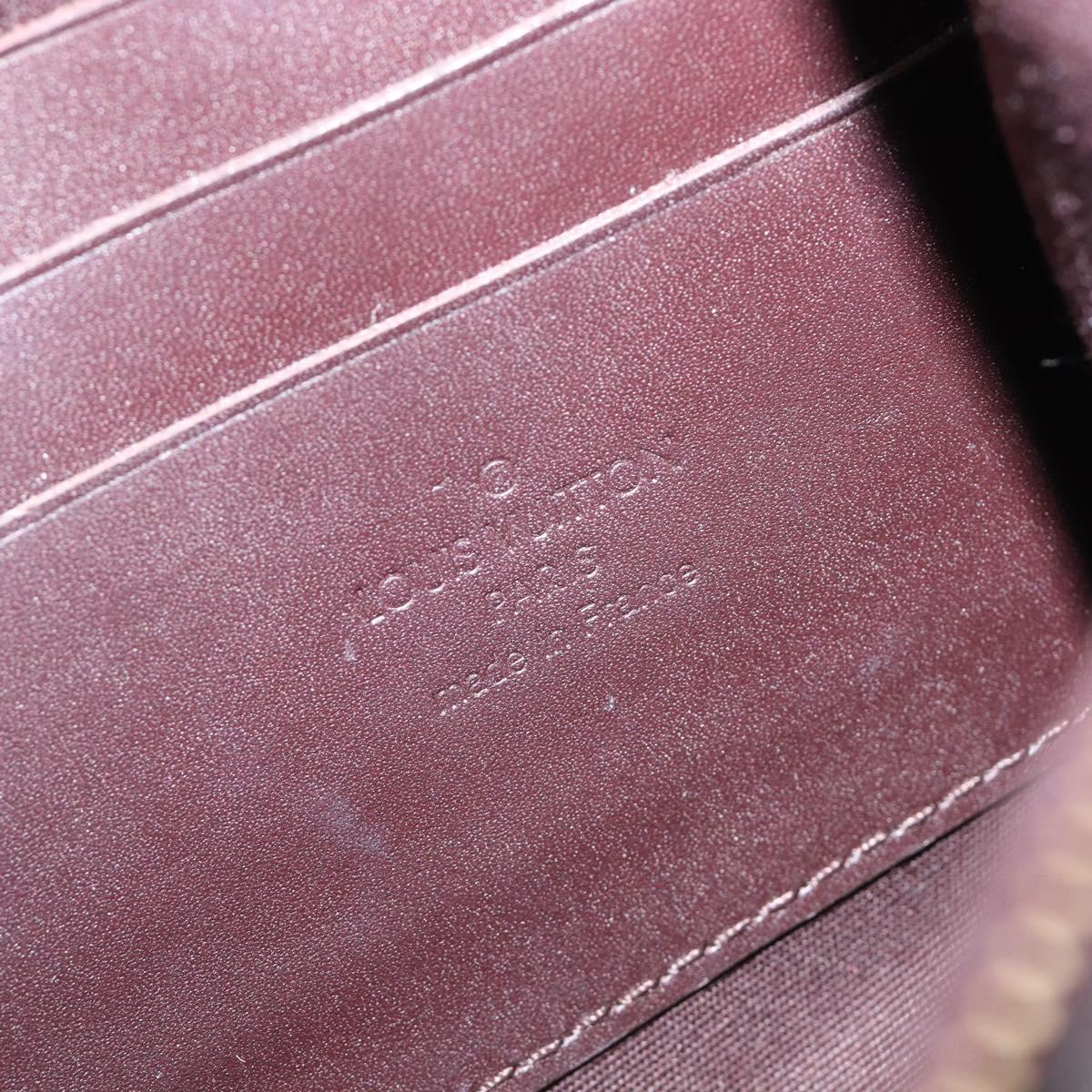 LOUIS VUITTON Monogram Vernis Bel Ale Shoulder Bag Amarante M93613 Auth 202014