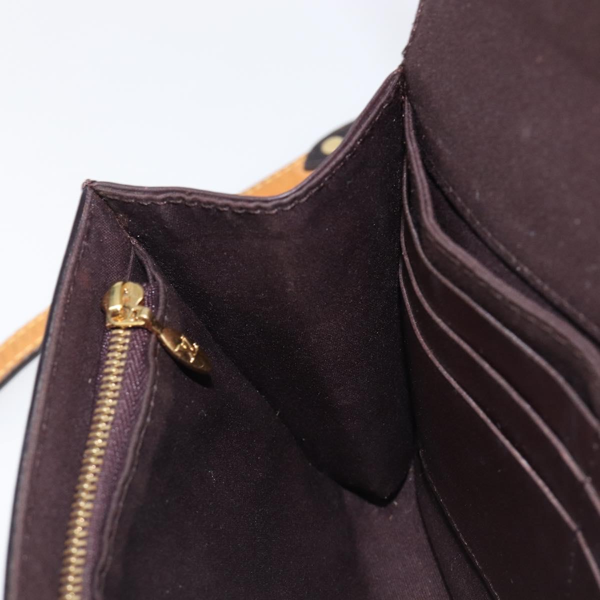 LOUIS VUITTON Monogram Vernis Bel Ale Shoulder Bag Amarante M93613 Auth 202014