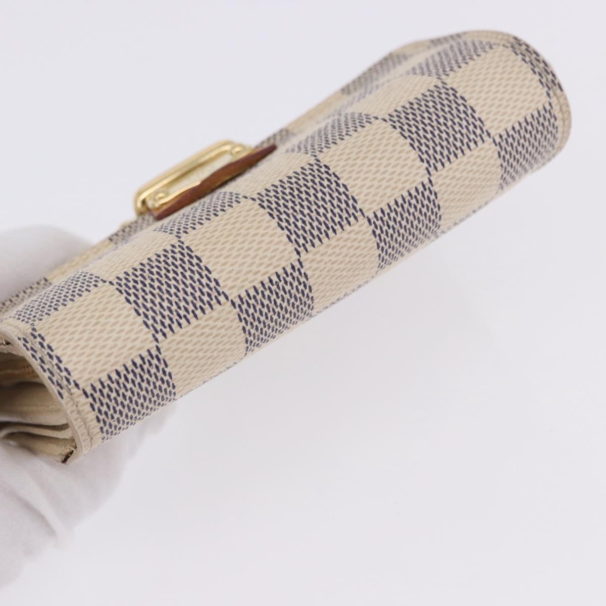 LOUIS VUITTON Damier Azur Portefeuille Joy Bifold Wallet N60030 LV Auth 202016