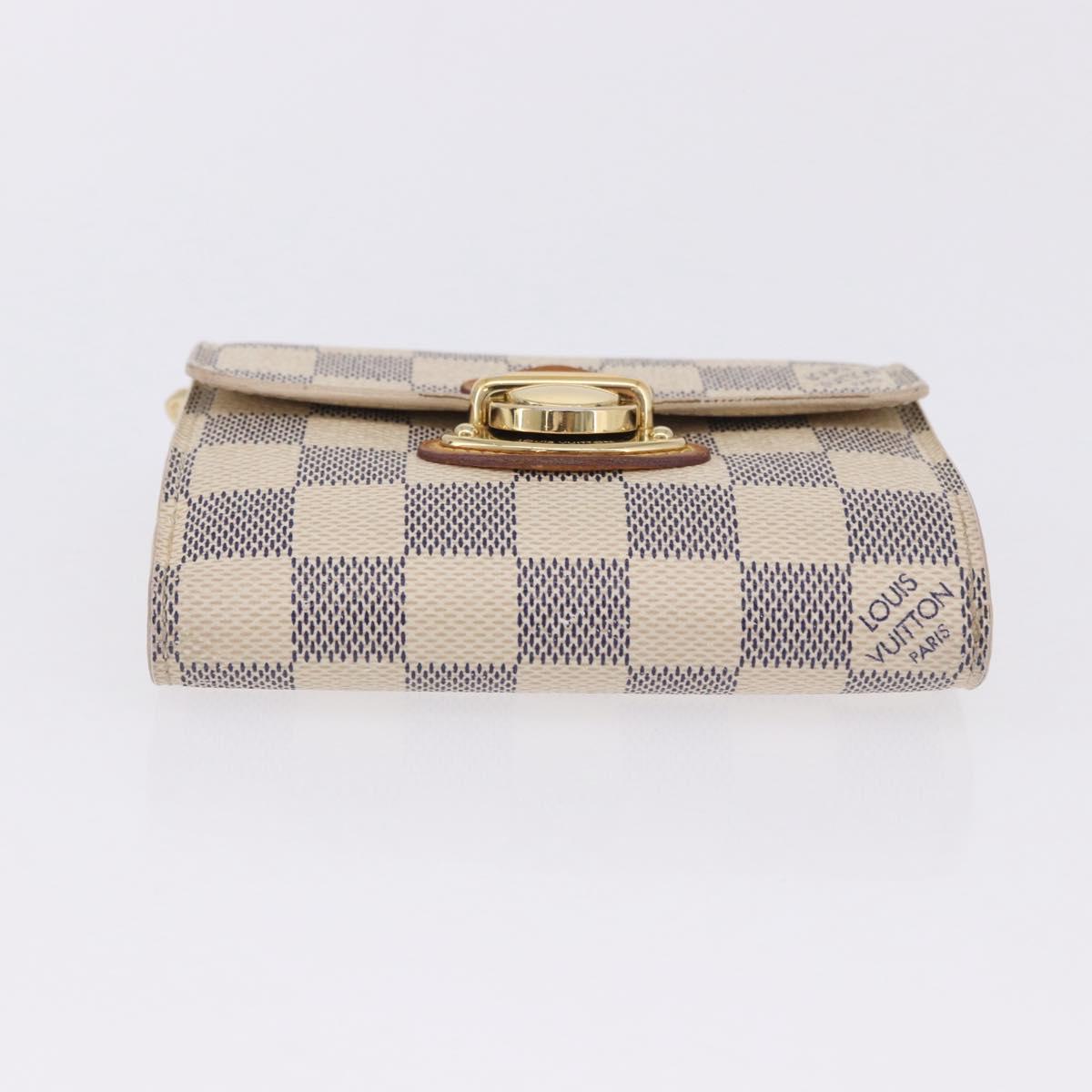 LOUIS VUITTON Damier Azur Portefeuille Joy Bifold Wallet N60030 LV Auth 202016