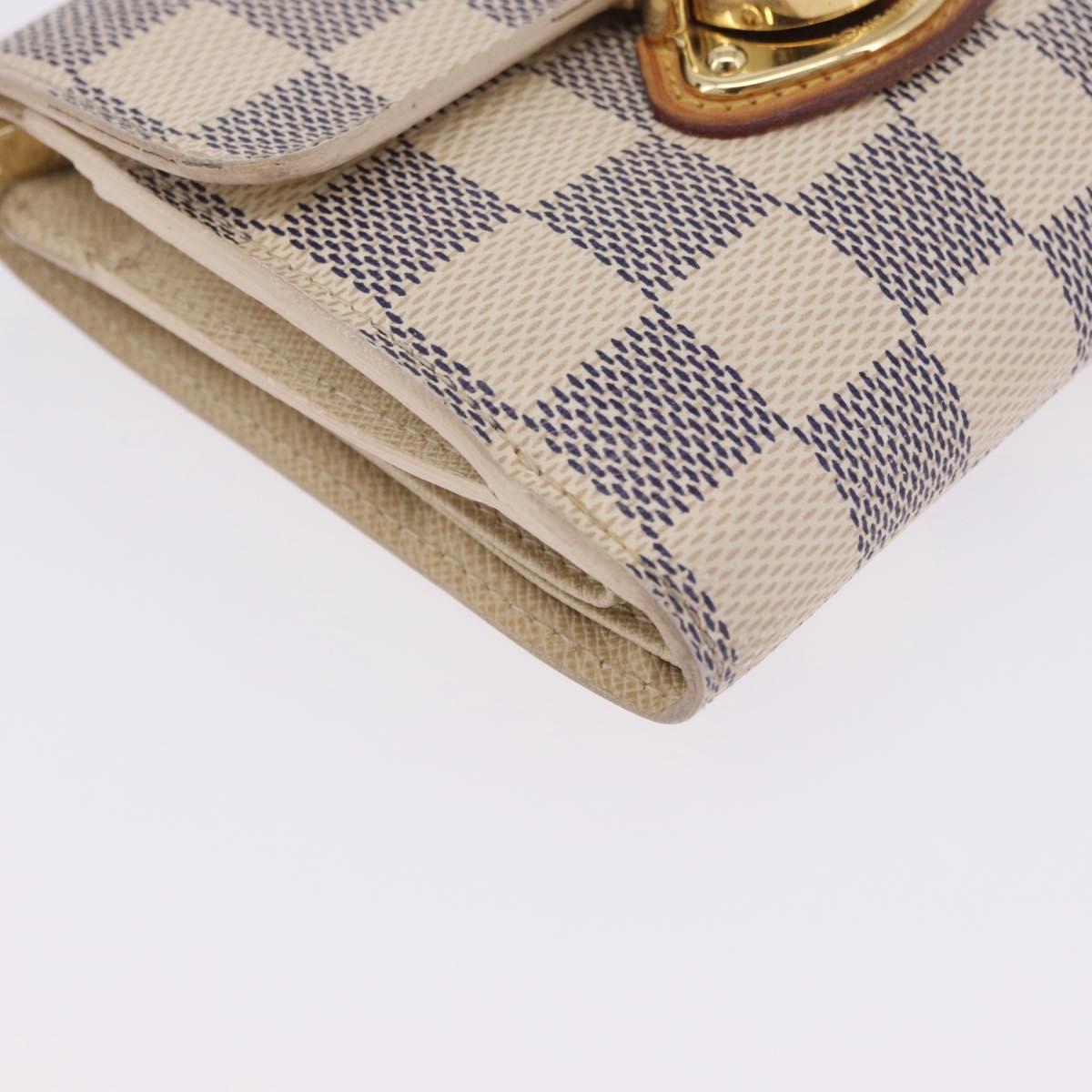 LOUIS VUITTON Damier Azur Portefeuille Joy Bifold Wallet N60030 LV Auth 202016