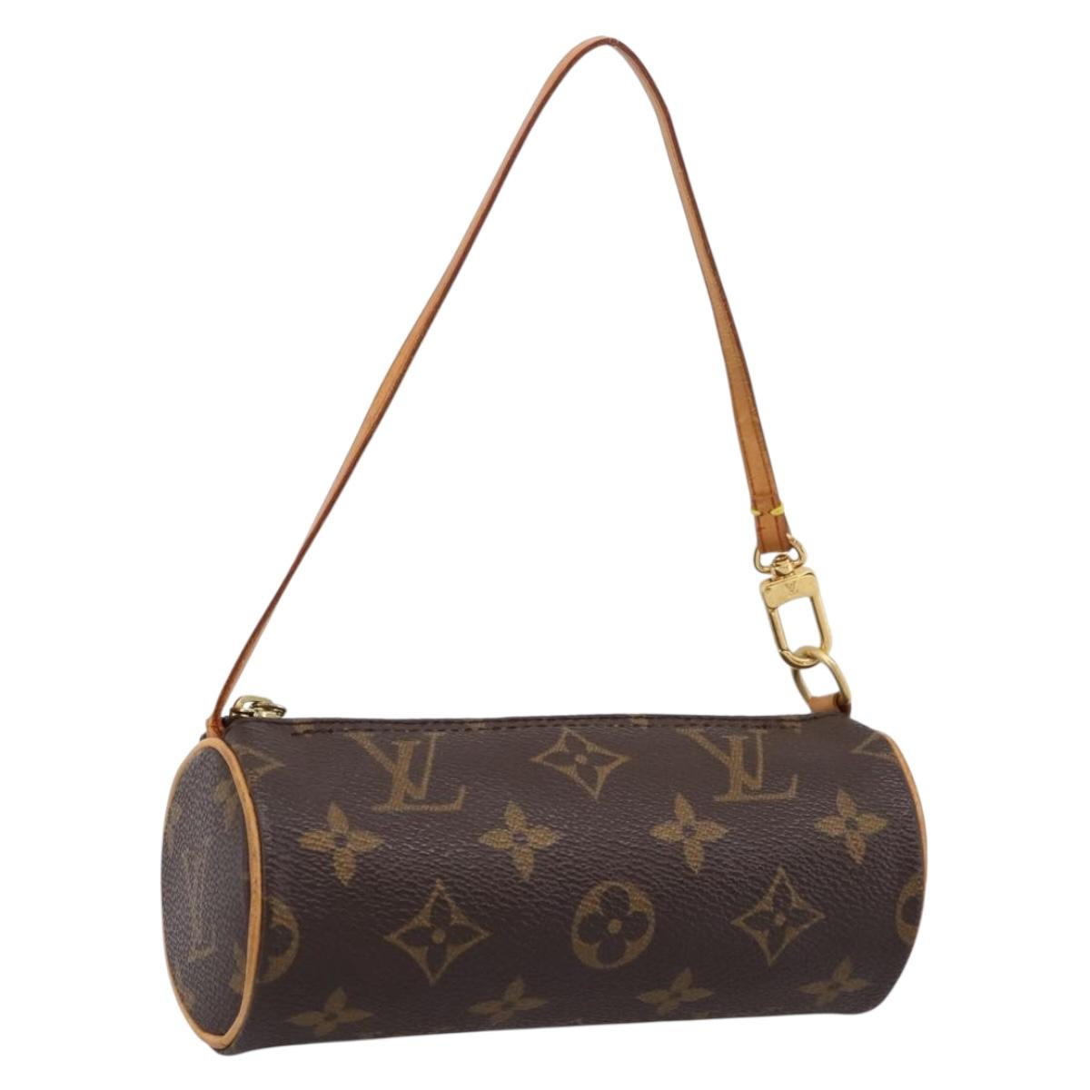 LOUIS VUITTON Monogram Papillon Pouch LV Auth 202020