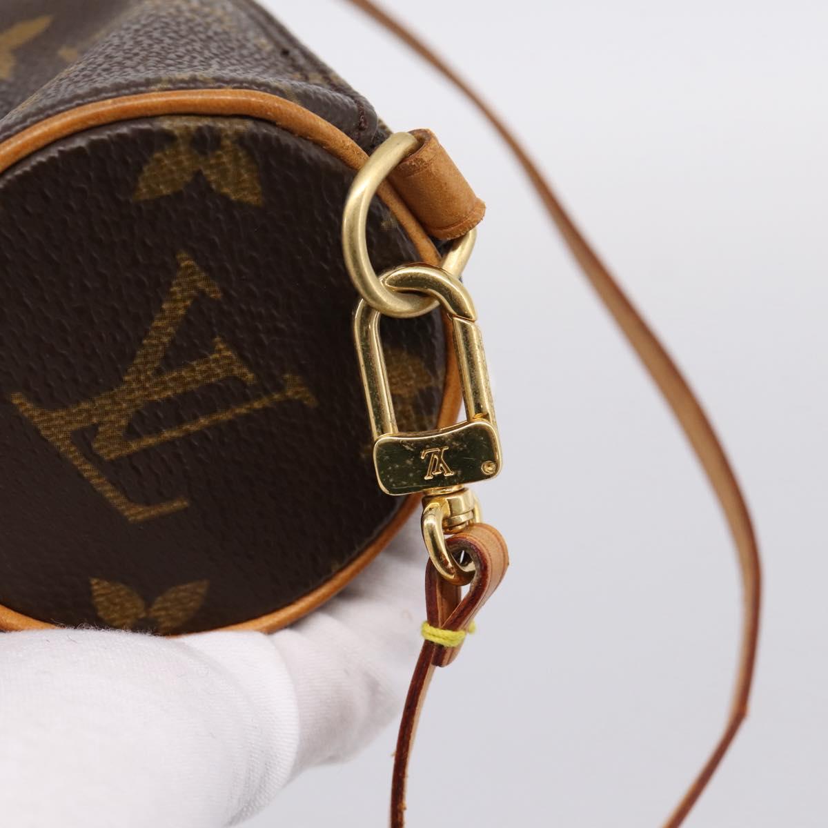 LOUIS VUITTON Monogram Papillon Pouch LV Auth 202020