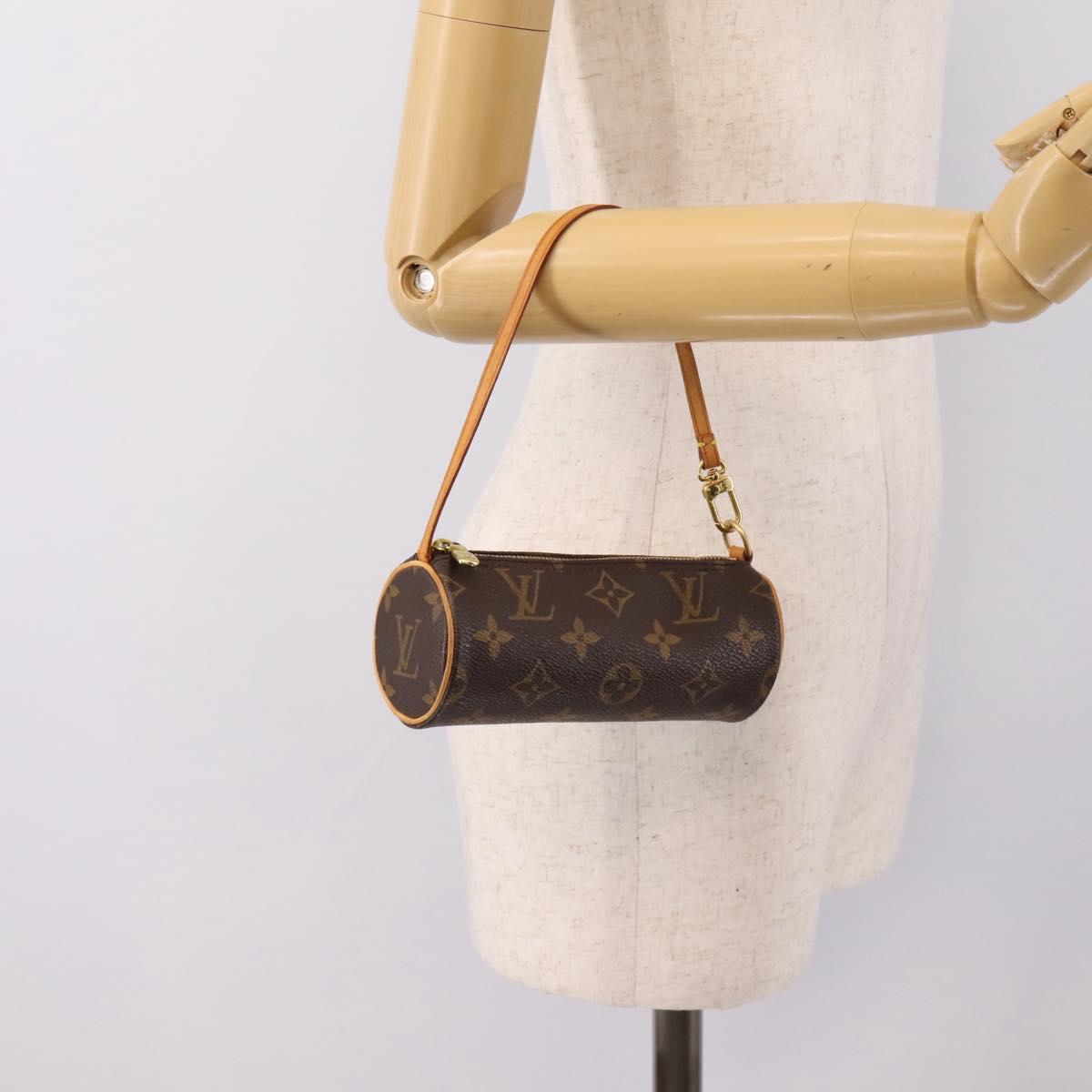 LOUIS VUITTON Monogram Papillon Pouch LV Auth 202020