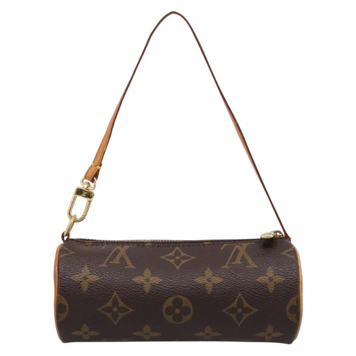 LOUIS VUITTON Monogram Papillon Pouch LV Auth 202020