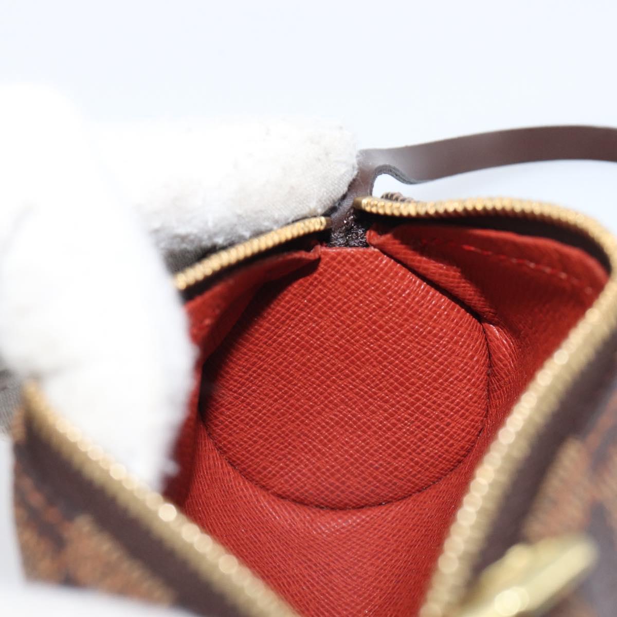 LOUIS VUITTON Damier Ebene Papillon Pouch LV Auth 202021A