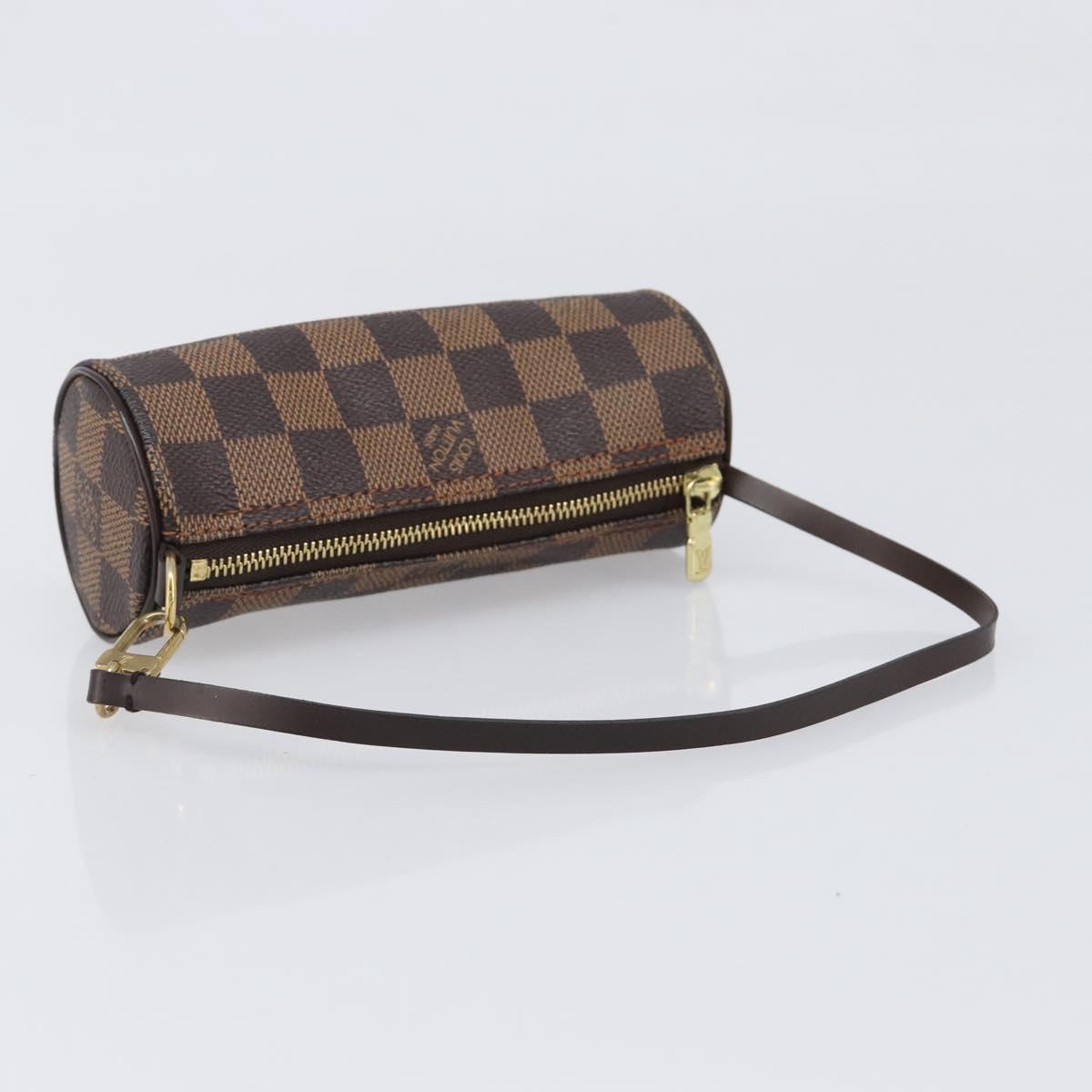 LOUIS VUITTON Damier Ebene Papillon Pouch LV Auth 202021A