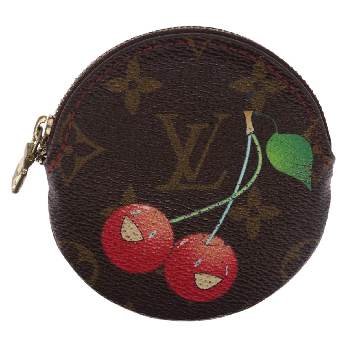LOUIS VUITTON Monogram Cherry Porte Monnaie Ron Coin Purse M95043 Auth 202023