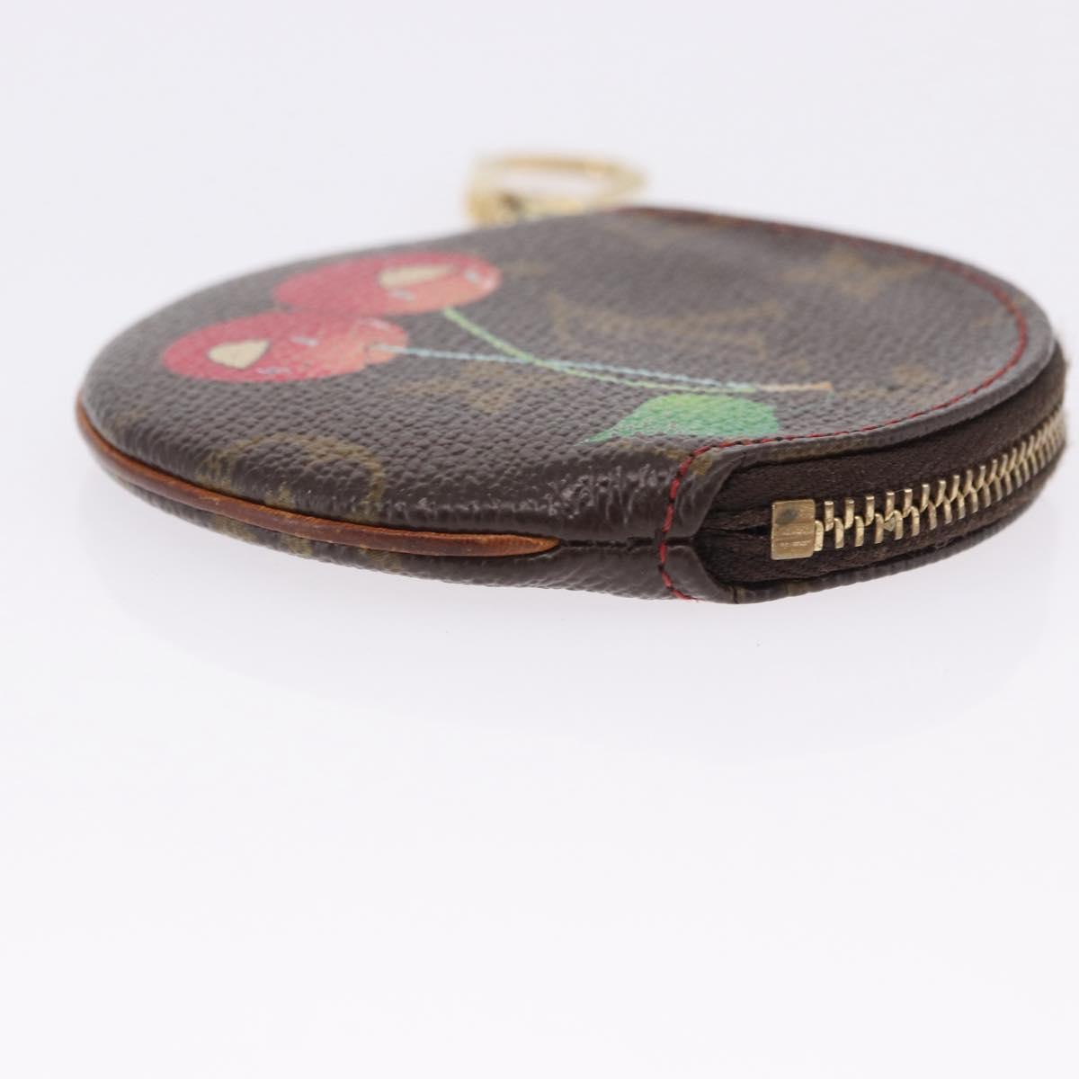 LOUIS VUITTON Monogram Cherry Porte Monnaie Ron Coin Purse M95043 Auth 202023