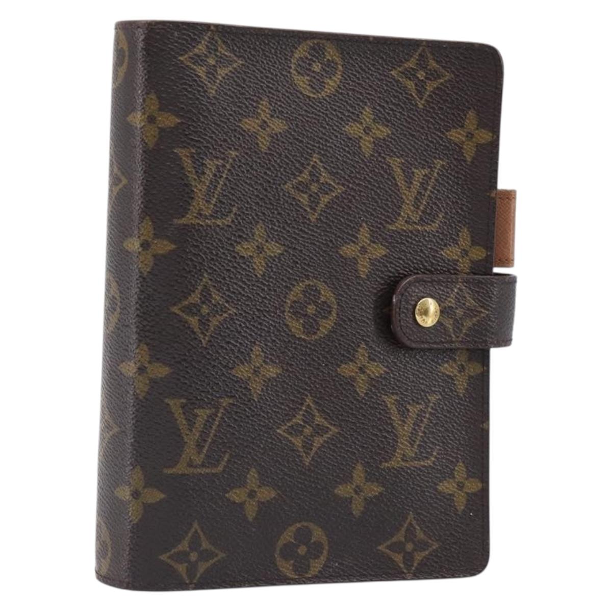 LOUIS VUITTON Monogram Agenda MM Day Planner Cover R20105 LV Auth 202024