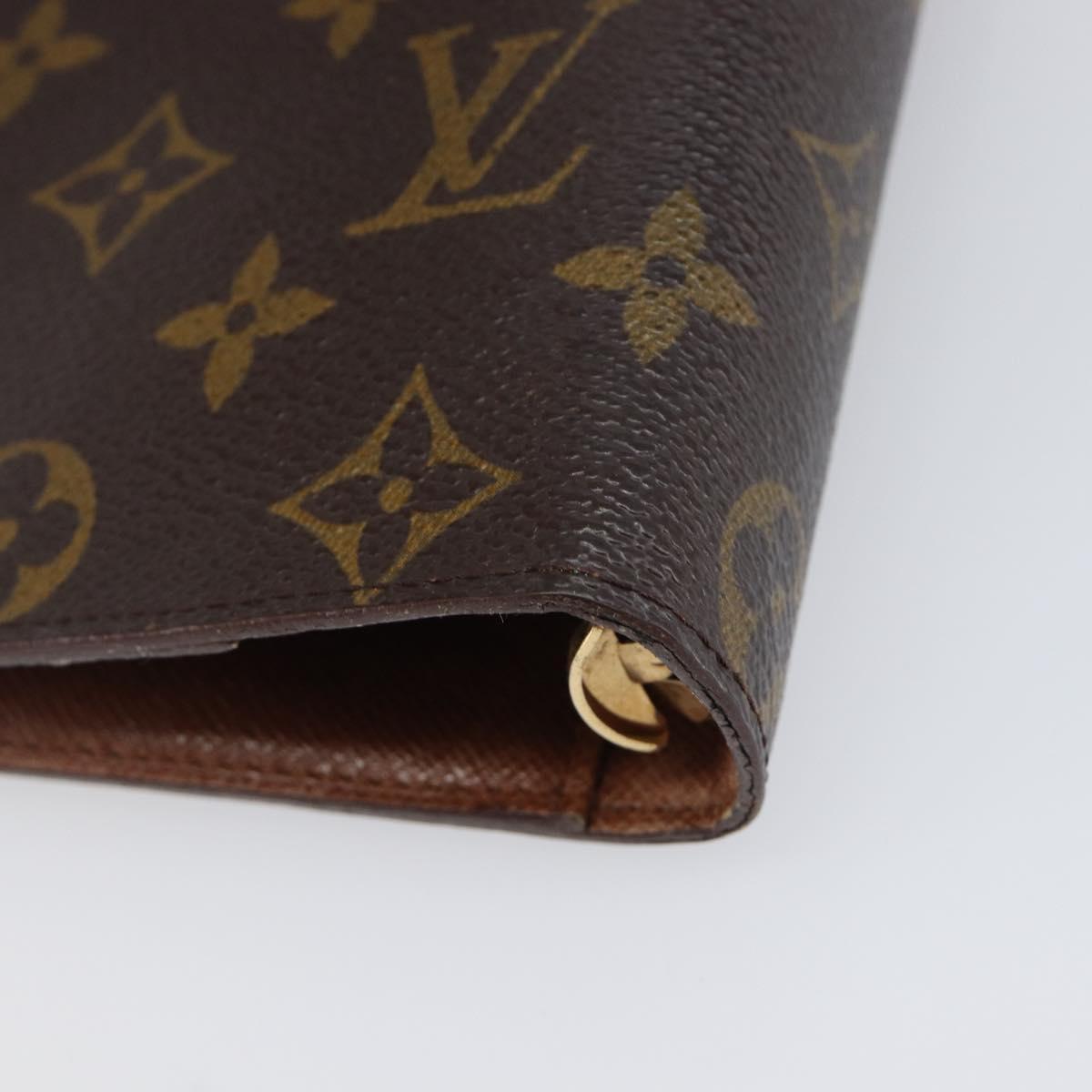 LOUIS VUITTON Monogram Agenda MM Day Planner Cover R20105 LV Auth 202024