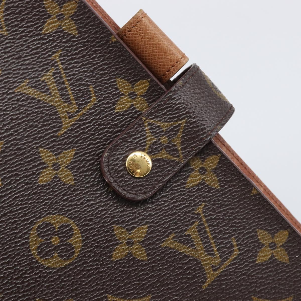 LOUIS VUITTON Monogram Agenda MM Day Planner Cover R20105 LV Auth 202024
