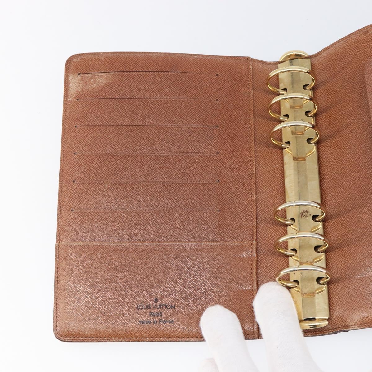 LOUIS VUITTON Monogram Agenda MM Day Planner Cover R20105 LV Auth 202024