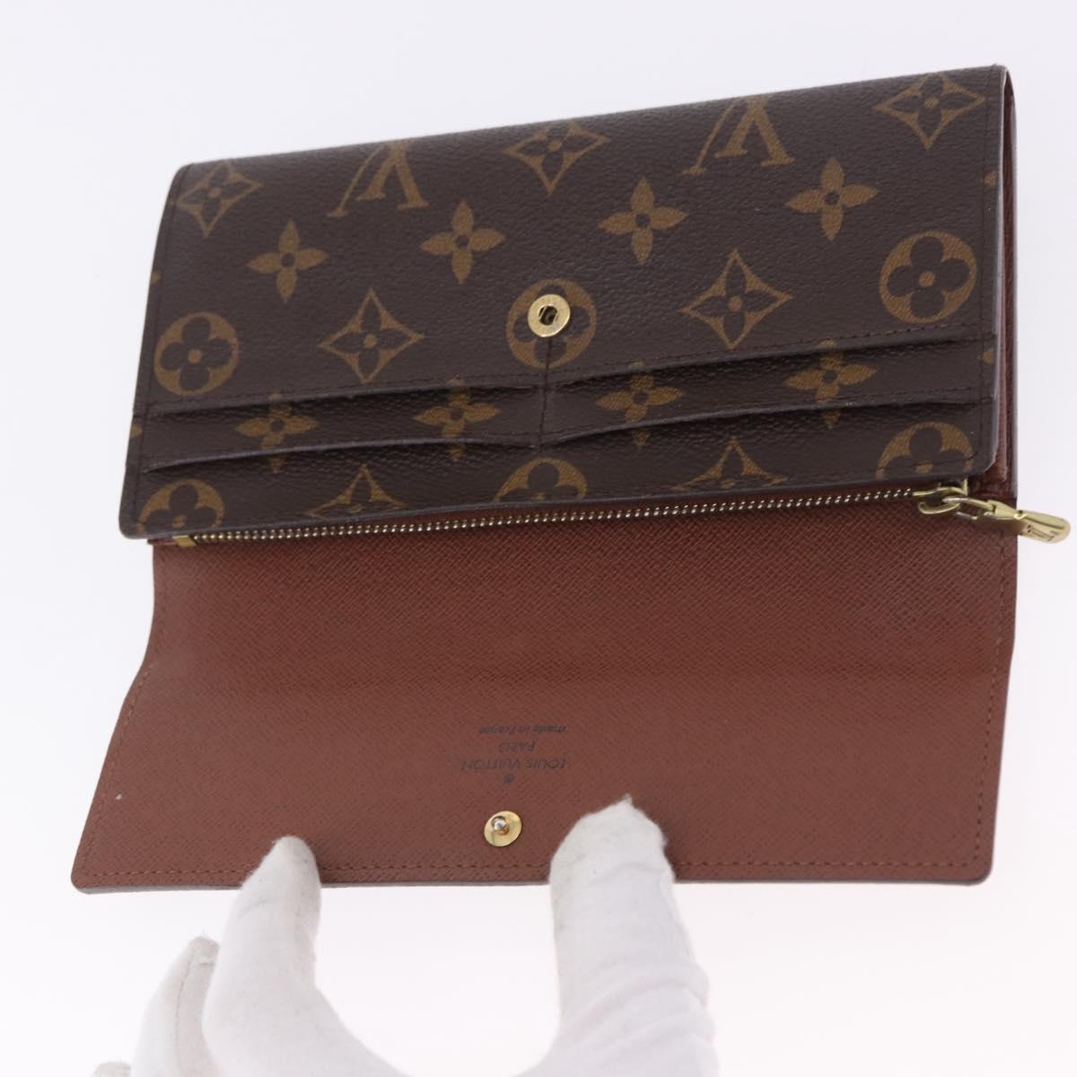 LOUIS VUITTON Monogram Portefeuille Sarah Long Wallet M61734 LV Auth 202026