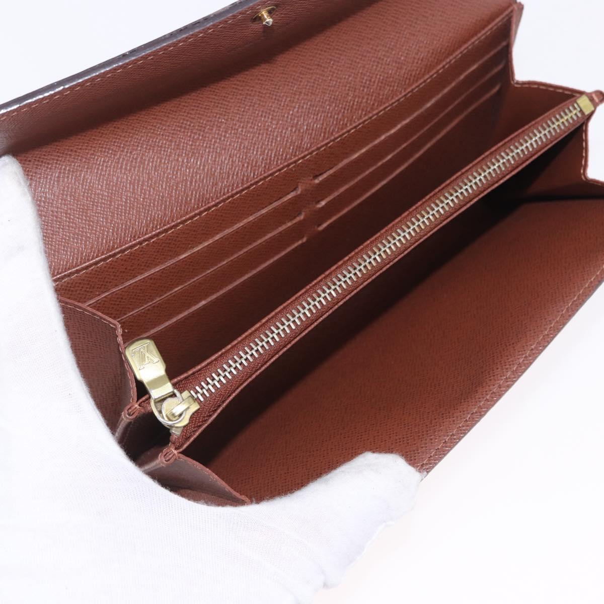 LOUIS VUITTON Monogram Portefeuille Sarah Long Wallet M61734 LV Auth 202026