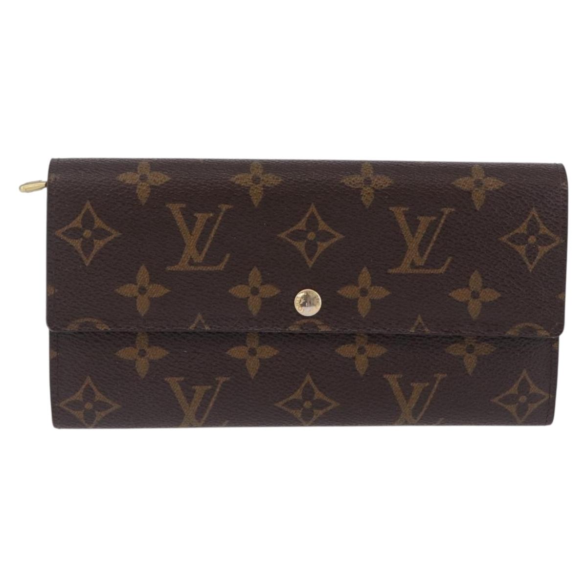 LOUIS VUITTON Monogram Portefeuille Sarah Long Wallet M61734 LV Auth 202026