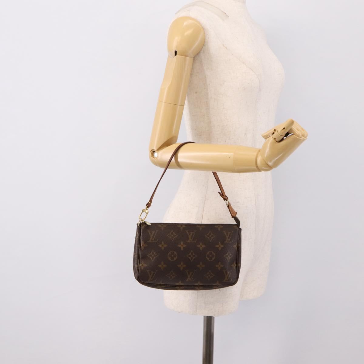 LOUIS VUITTON Monogram Pochette Accessoires Pouch M51980 LV Auth 202027