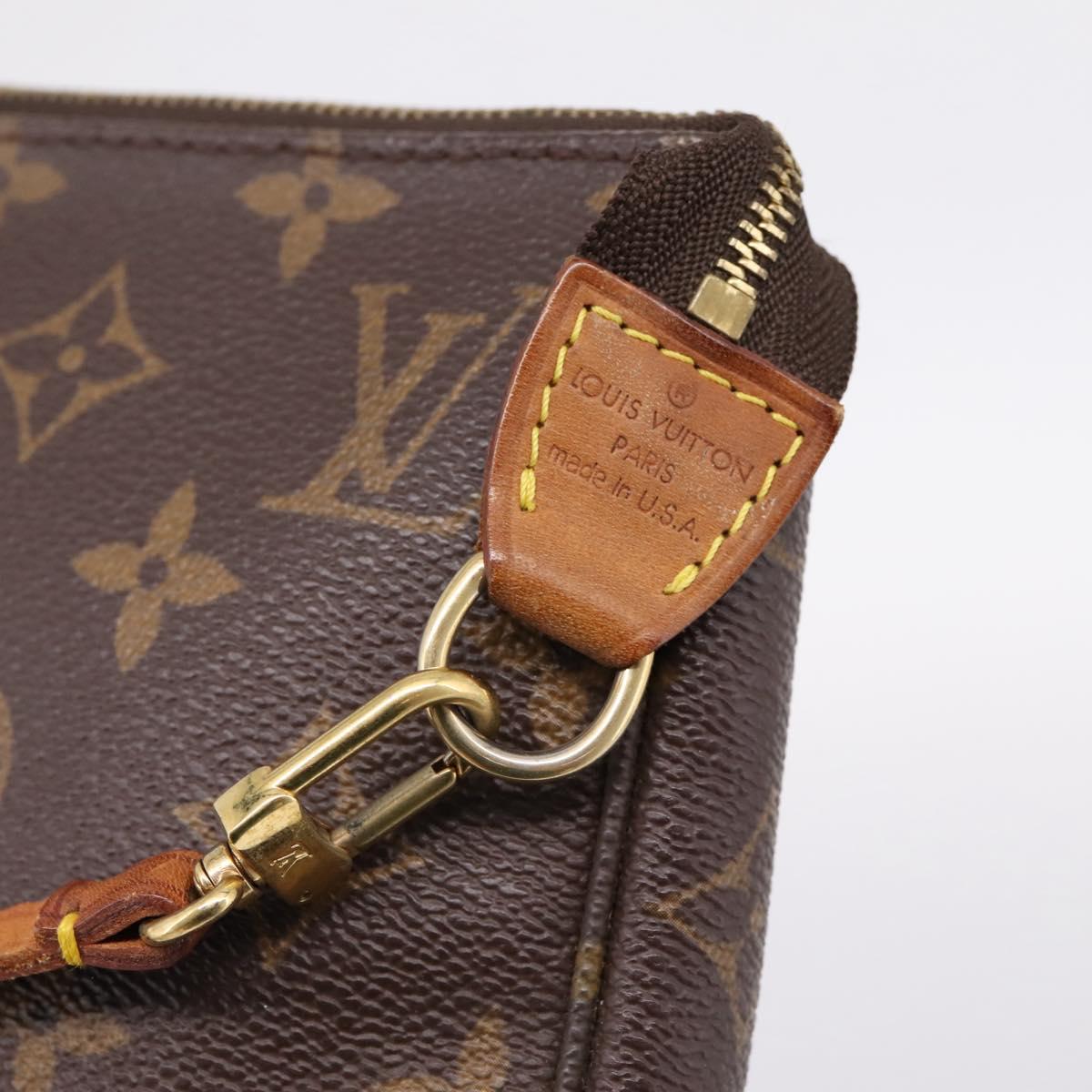 LOUIS VUITTON Monogram Pochette Accessoires Accessory Pouch M51980 Auth 202029