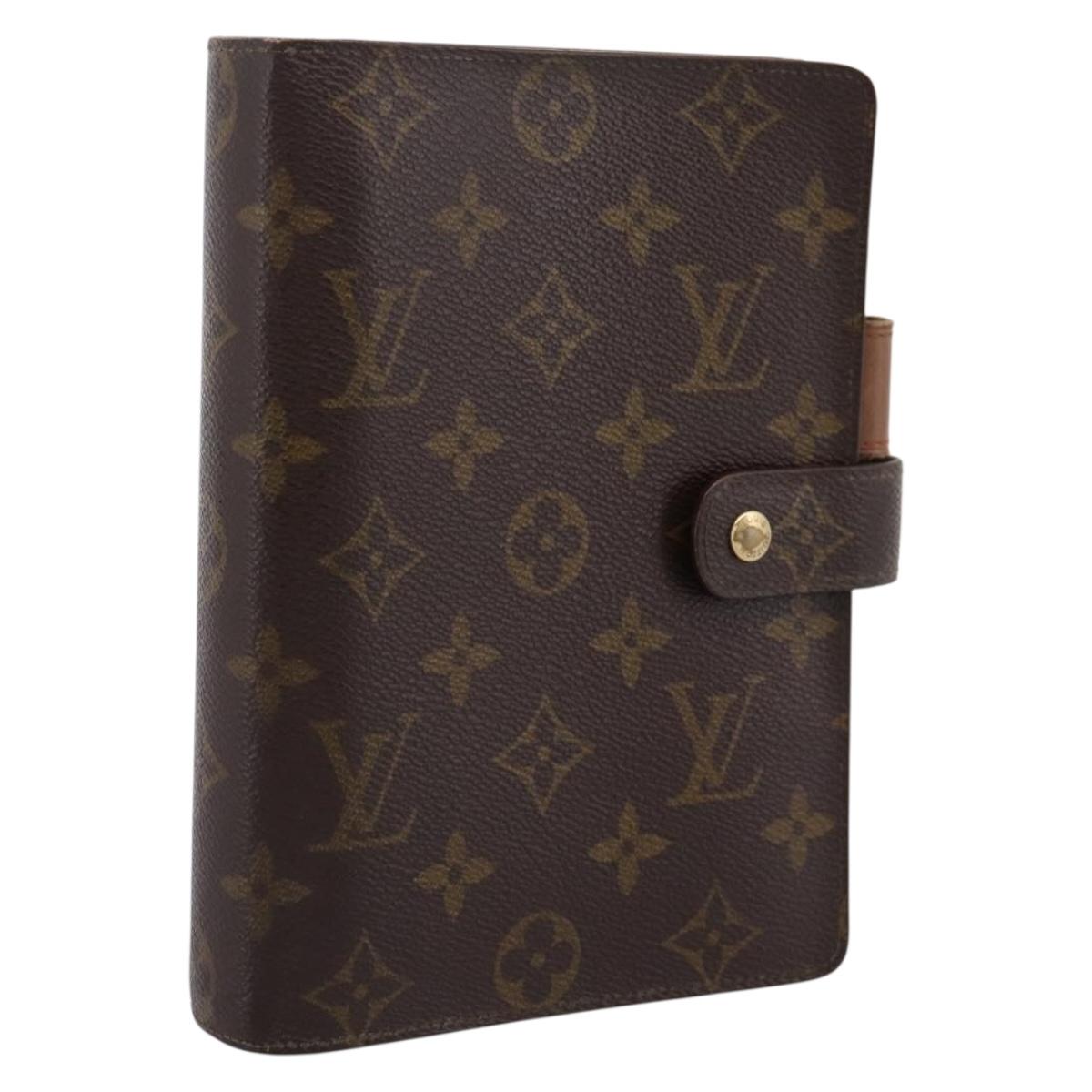 LOUIS VUITTON Monogram Agenda MM Day Planner Cover R20105 LV Auth 202041