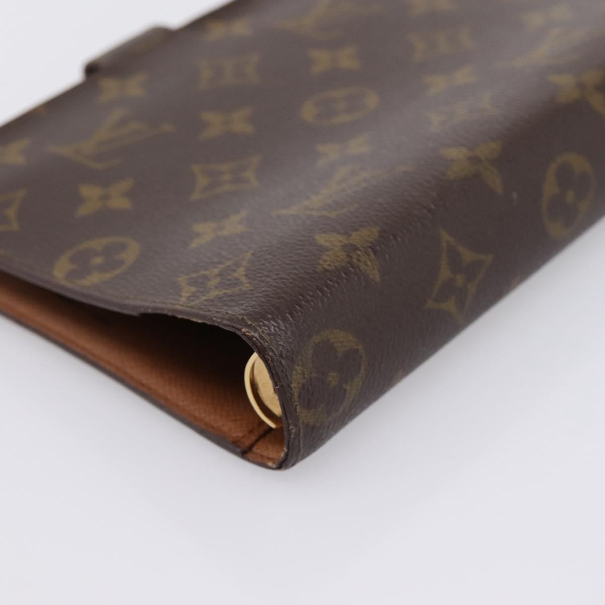 LOUIS VUITTON Monogram Agenda MM Day Planner Cover R20105 LV Auth 202041