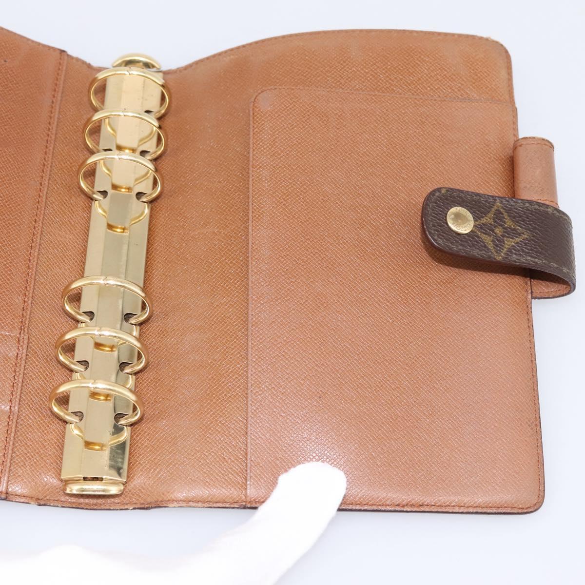 LOUIS VUITTON Monogram Agenda MM Day Planner Cover R20105 LV Auth 202041