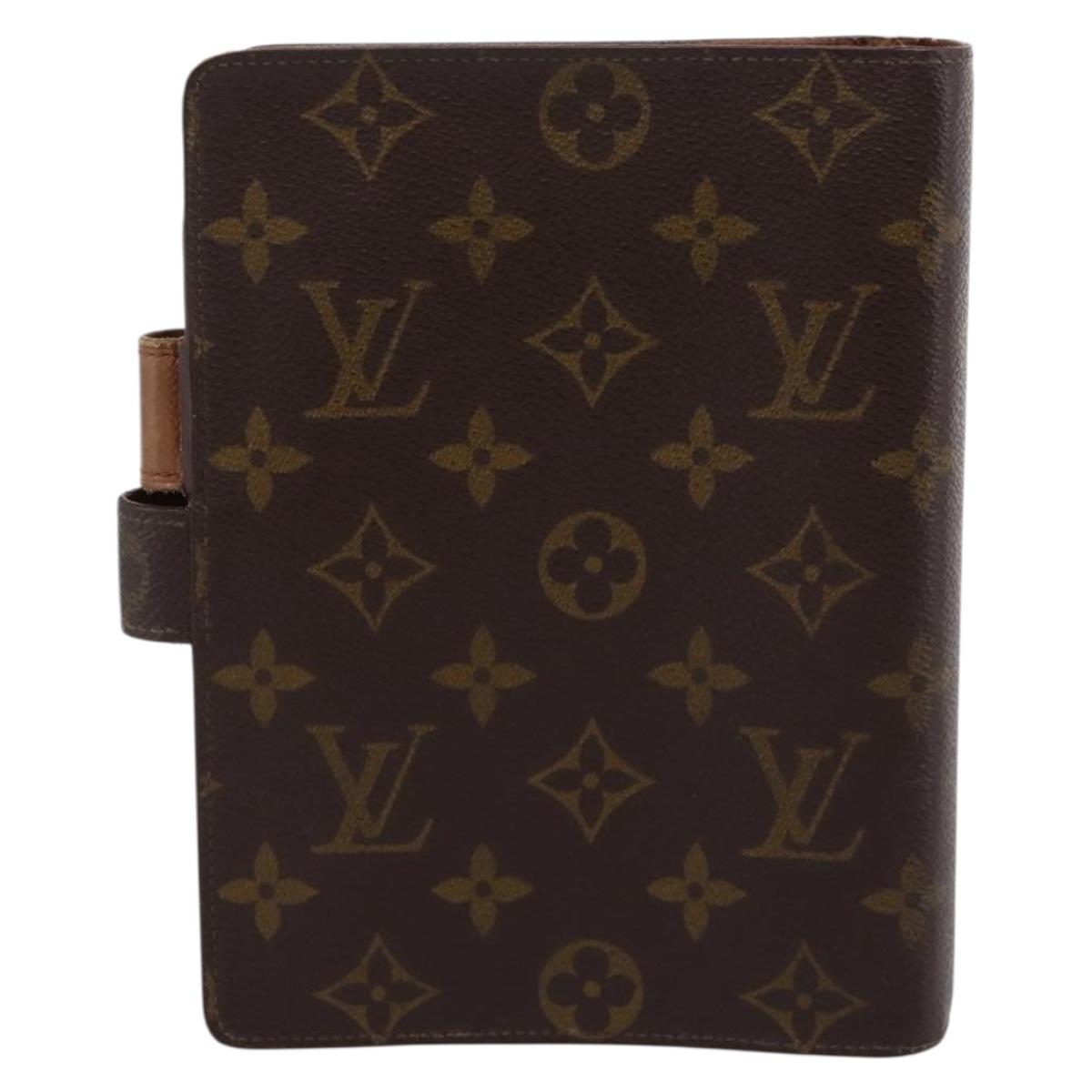 LOUIS VUITTON Monogram Agenda MM Day Planner Cover R20105 LV Auth 202041