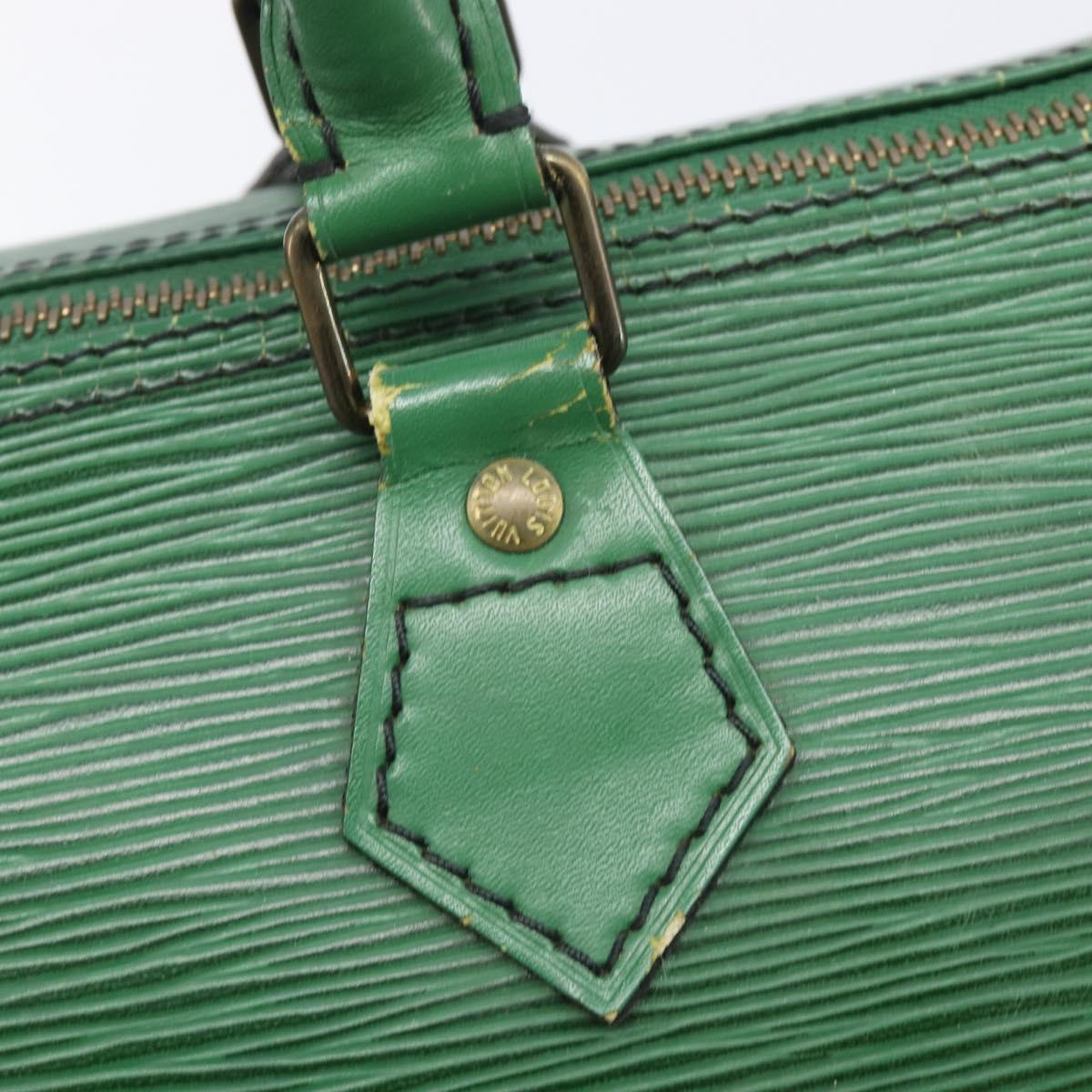 LOUIS VUITTON Epi Speedy 30 Hand Bag Borneo Green M43004 LV Auth 202050