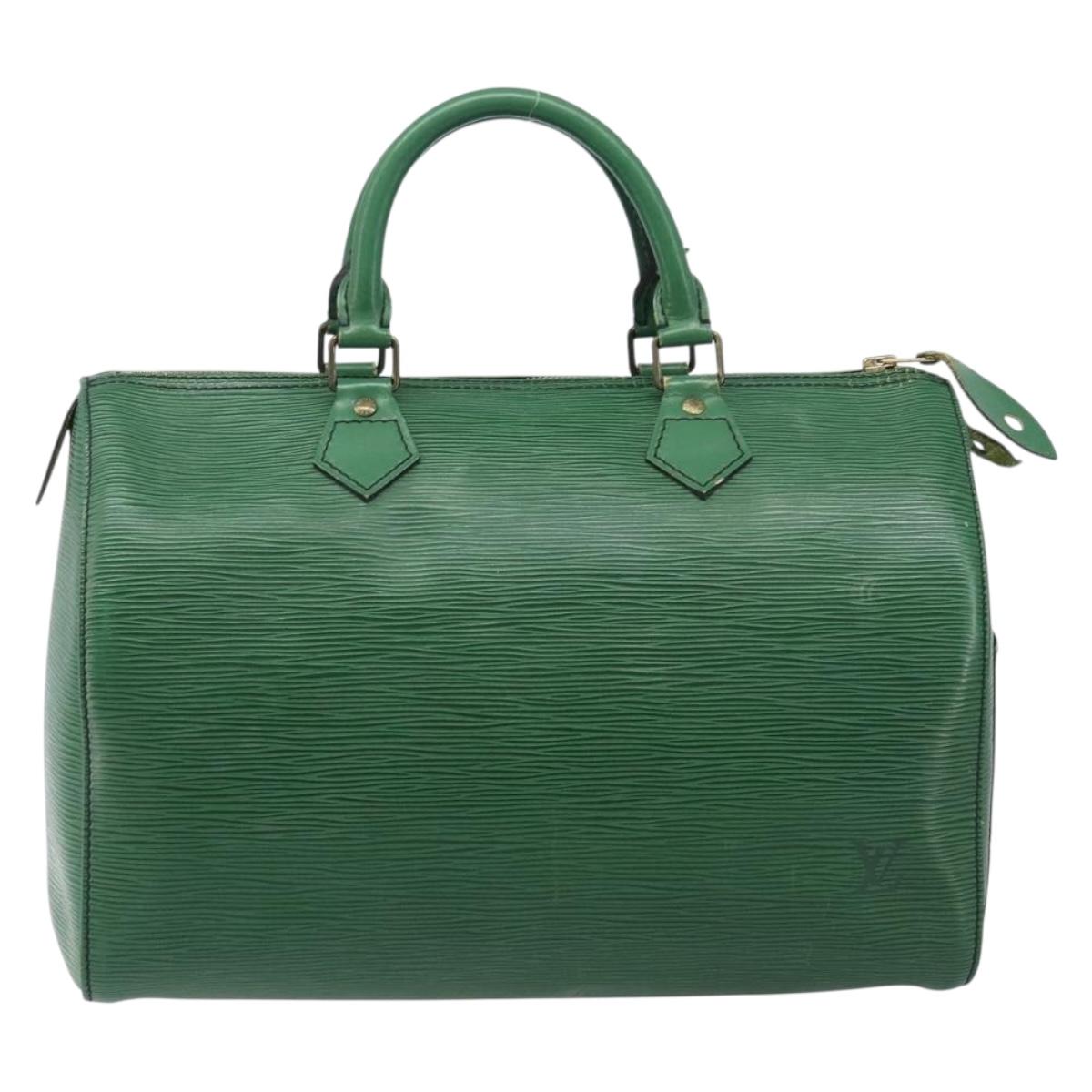 LOUIS VUITTON Epi Speedy 30 Hand Bag Borneo Green M43004 LV Auth 202050