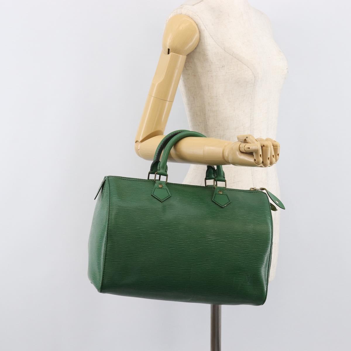 LOUIS VUITTON Epi Speedy 30 Hand Bag Borneo Green M43004 LV Auth 202050