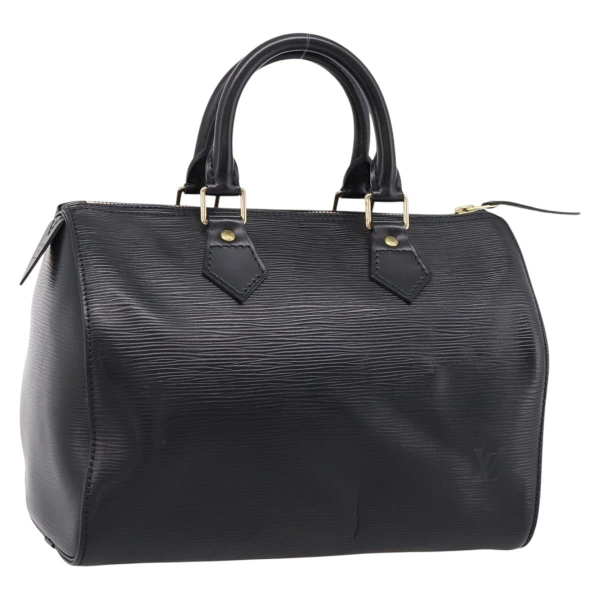 LOUIS VUITTON Epi Speedy 25 Hand Bag Noir M43012 LV Auth 202051V