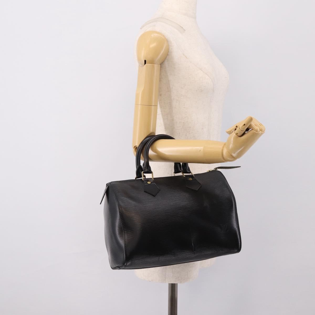 LOUIS VUITTON Epi Speedy 25 Hand Bag Noir M43012 LV Auth 202051V