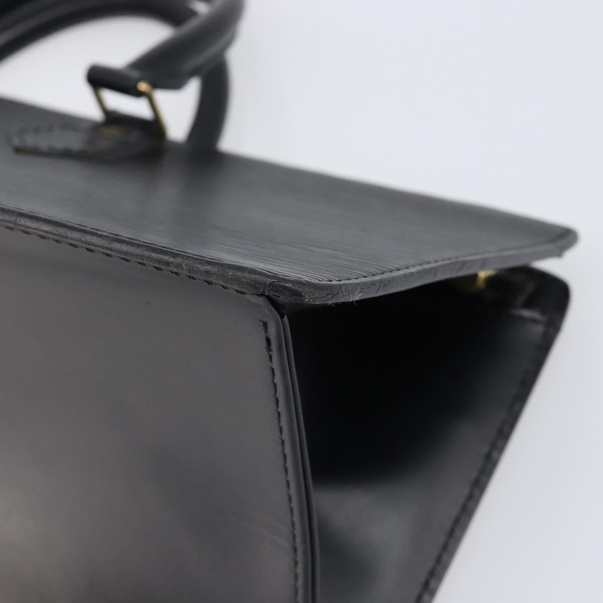 LOUIS VUITTON Epi Sac Triangle Hand Bag Black M52092 LV Auth 202052A