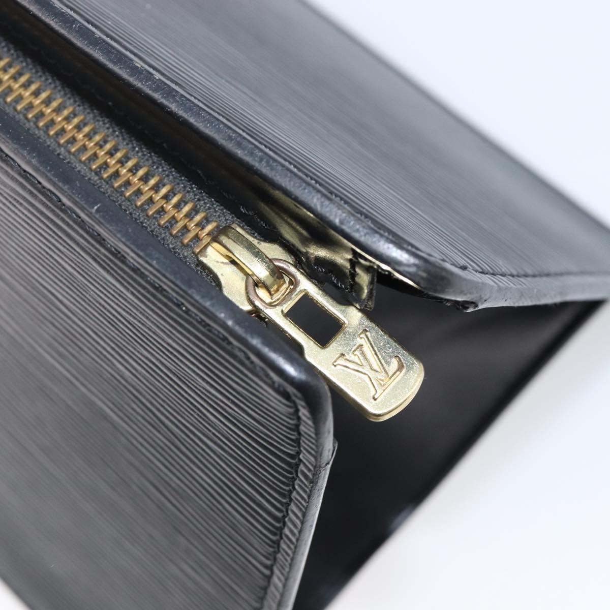 LOUIS VUITTON Epi Sac Triangle Hand Bag Black M52092 LV Auth 202052A