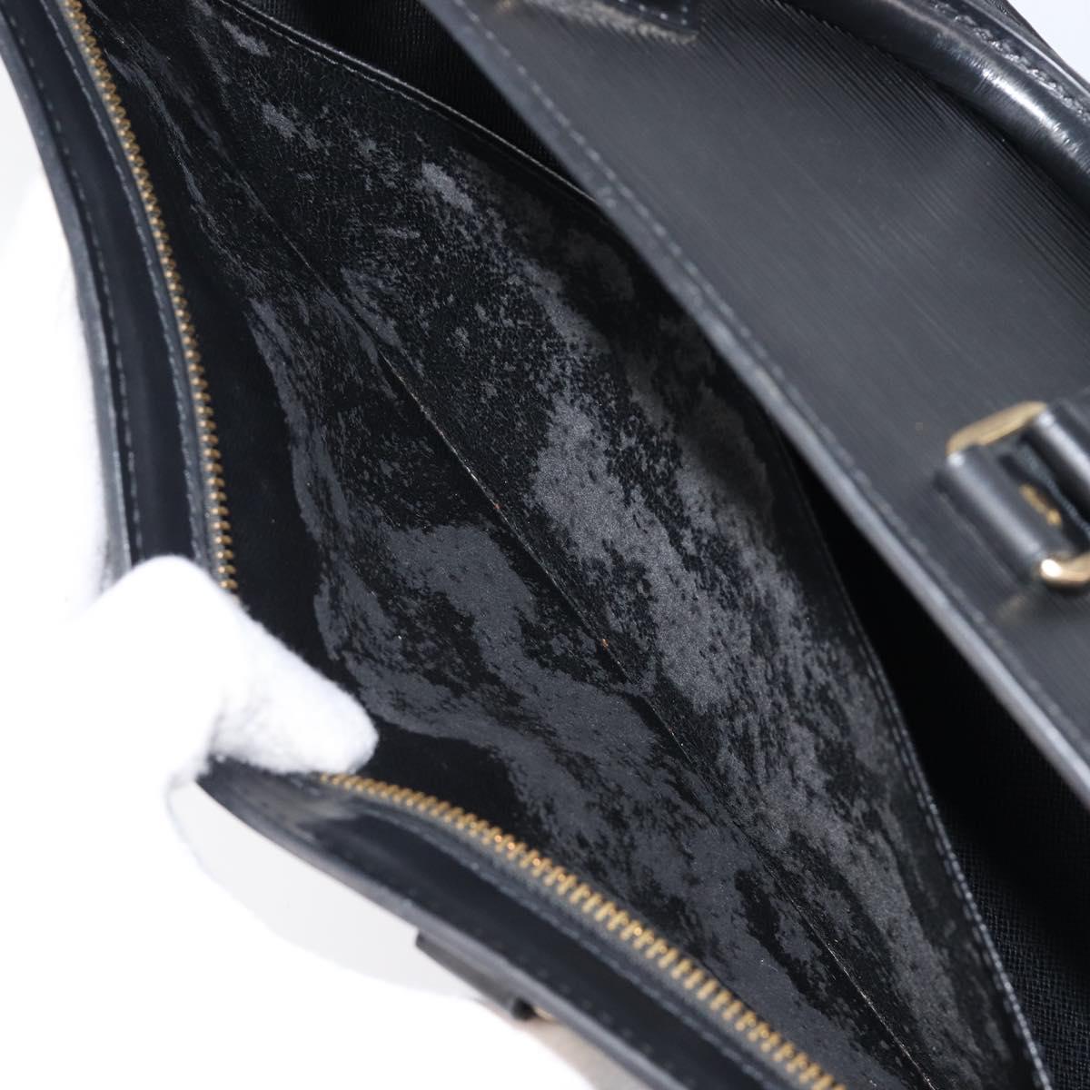 LOUIS VUITTON Epi Sac Triangle Hand Bag Black M52092 LV Auth 202052A