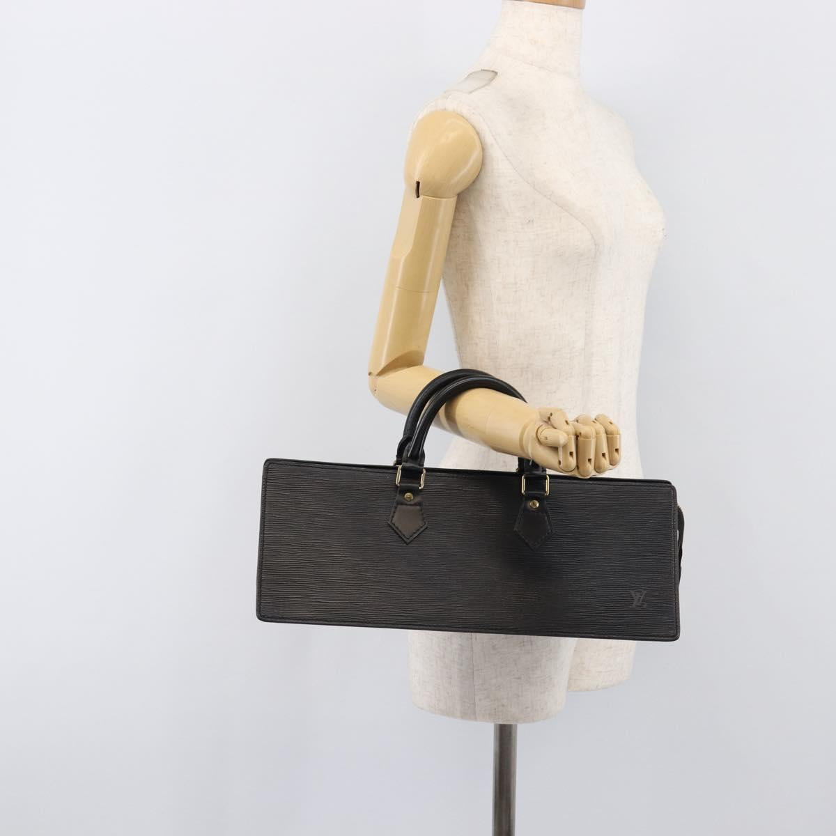 LOUIS VUITTON Epi Sac Triangle Hand Bag Black M52092 LV Auth 202052A