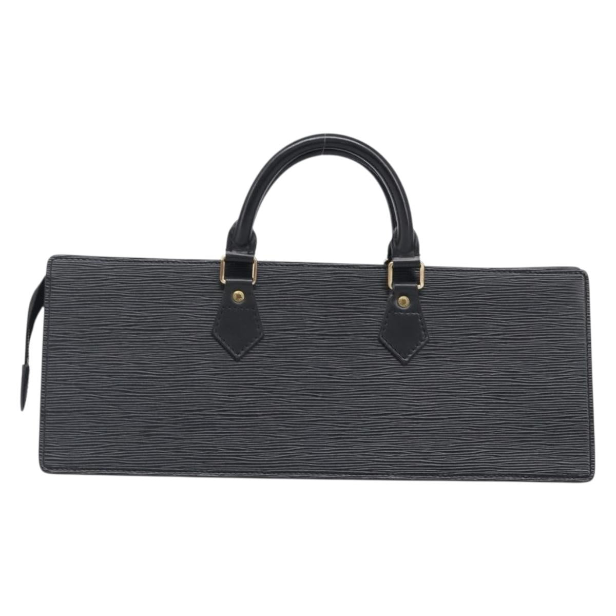 LOUIS VUITTON Epi Sac Triangle Hand Bag Black M52092 LV Auth 202052A