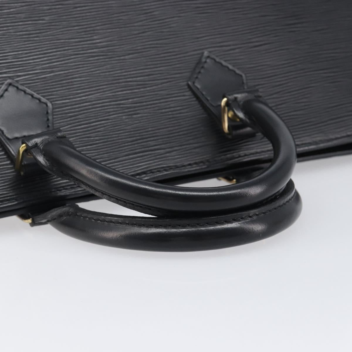 LOUIS VUITTON Epi Sac Triangle Hand Bag Black M52092 LV Auth 202052A