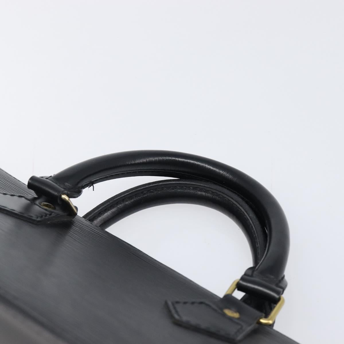 LOUIS VUITTON Epi Sac Triangle Hand Bag Black M52092 LV Auth 202052A