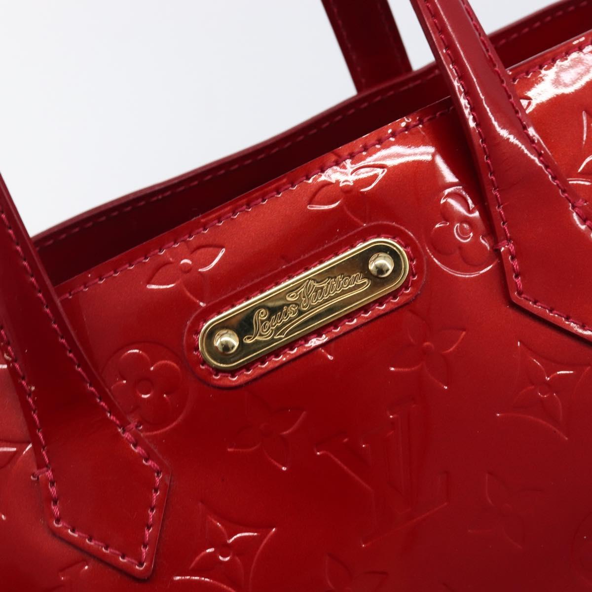 LOUIS VUITTON Monogram Vernis Wilshire PM Pomme D'amour M93642 LV Auth 202053A