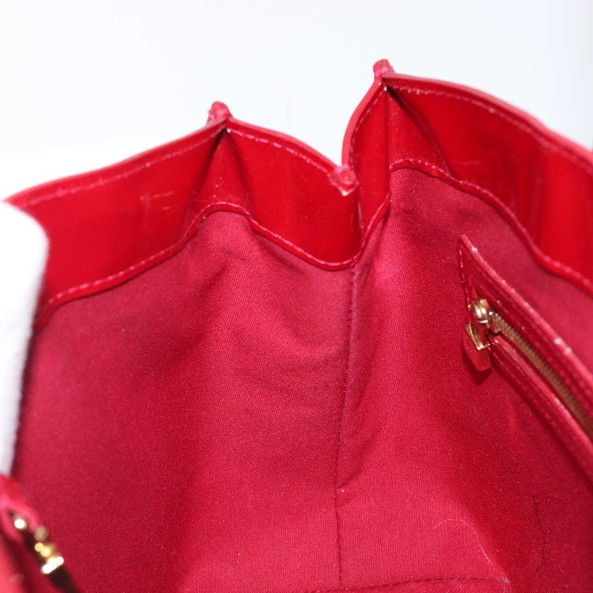 LOUIS VUITTON Monogram Vernis Wilshire PM Pomme D'amour M93642 LV Auth 202053A