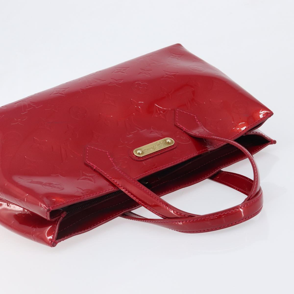LOUIS VUITTON Monogram Vernis Wilshire PM Pomme D'amour M93642 LV Auth 202053A
