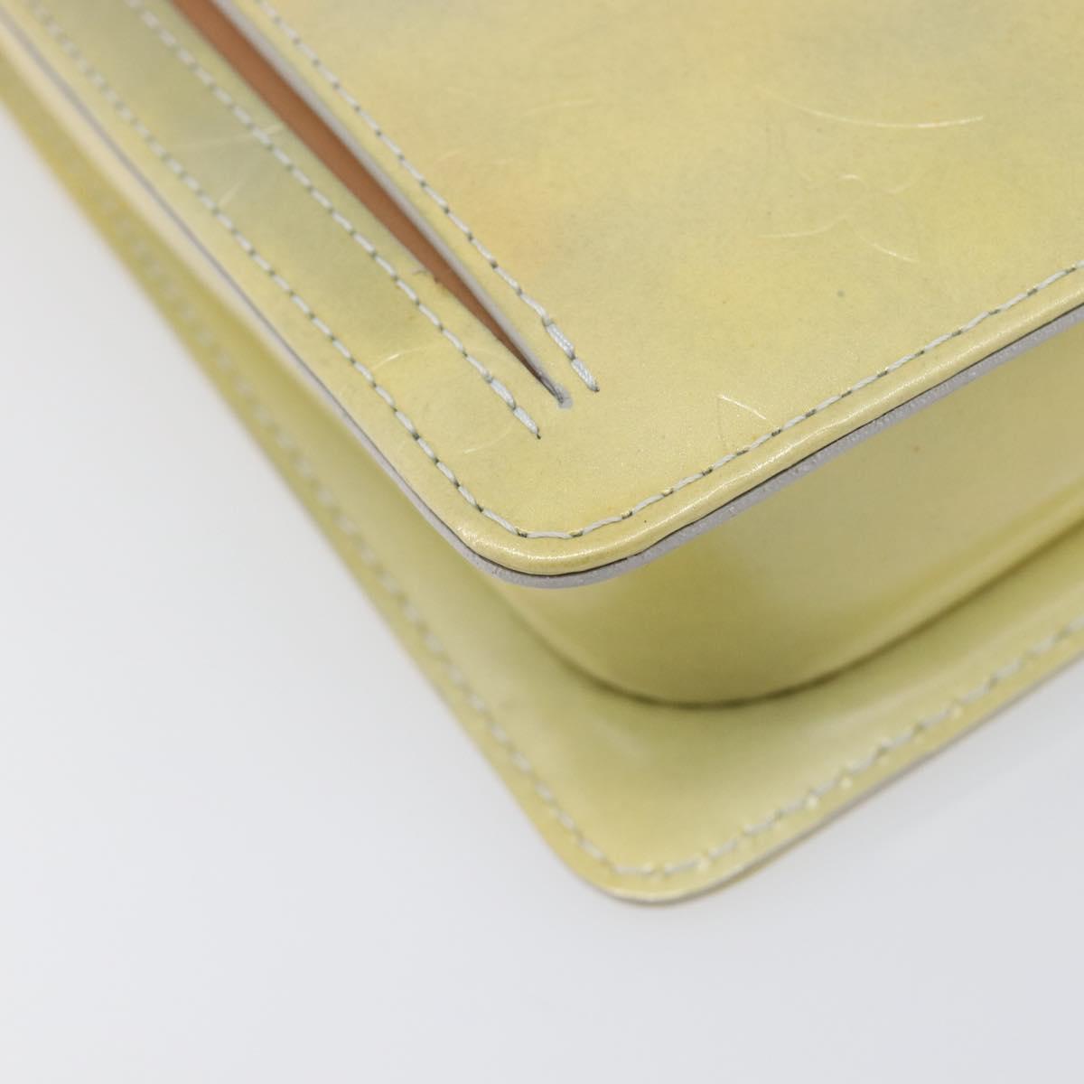 LOUIS VUITTON Monogram Vernis Motto Accessory Pouch Gris M91030 LV Auth 202054
