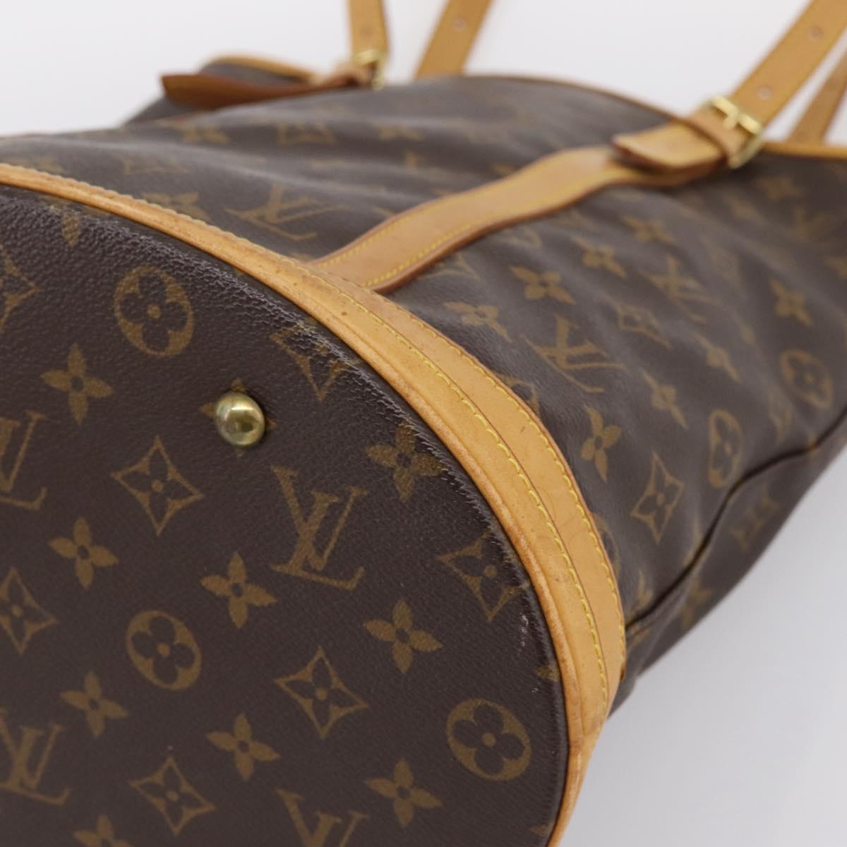 LOUIS VUITTON Monogram Bucket GM Shoulder Bag M42236 LV Auth 202055