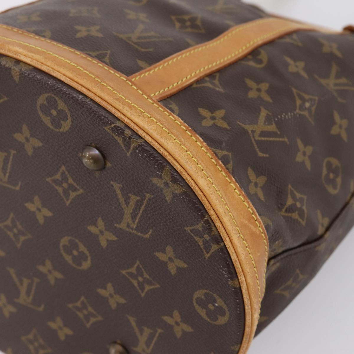 LOUIS VUITTON Monogram Bucket GM Shoulder Bag M42236 LV Auth 202062